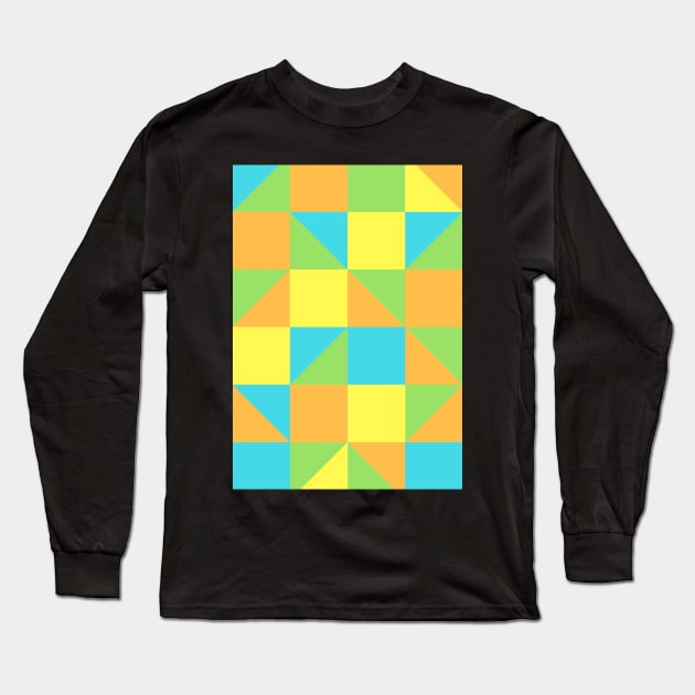 Quilt Squares 2 Long Sleeve T-Shirt by LaurenPatrick